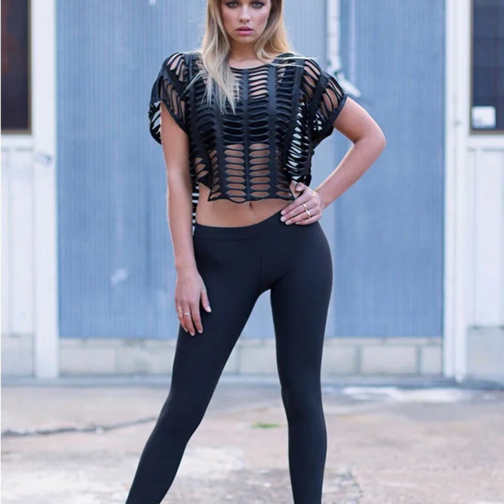 BlackMilk Clothing - Shredded Top - Size S
